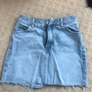 Denim top shop skirt